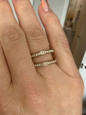 Michael Kors Double Band Pave Ring